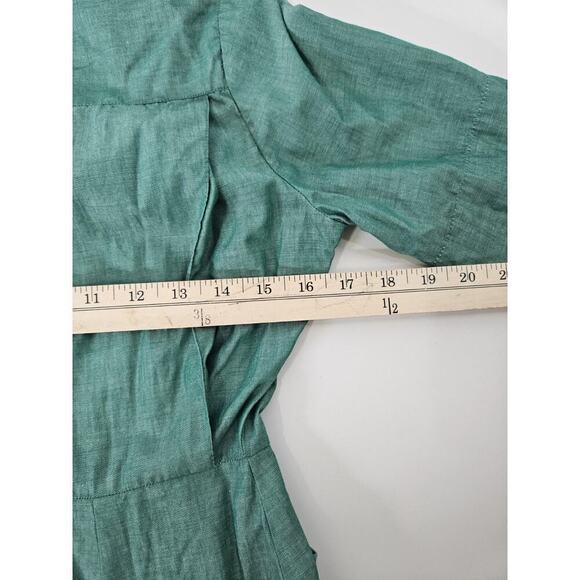 Vtg Official Girl Scout Uniform Green Short Sleeve Tie Belt USA 1960s - Picture 4 of 5